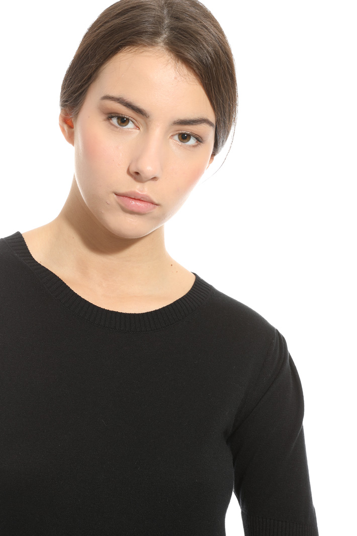 Maglia con pannello in seta Intrend Maglia con pannello in seta Intrend