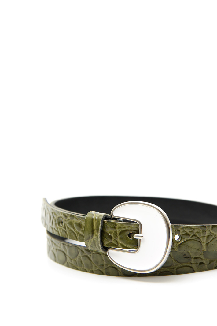 Thin leather belt Intrend Thin leather belt Intrend