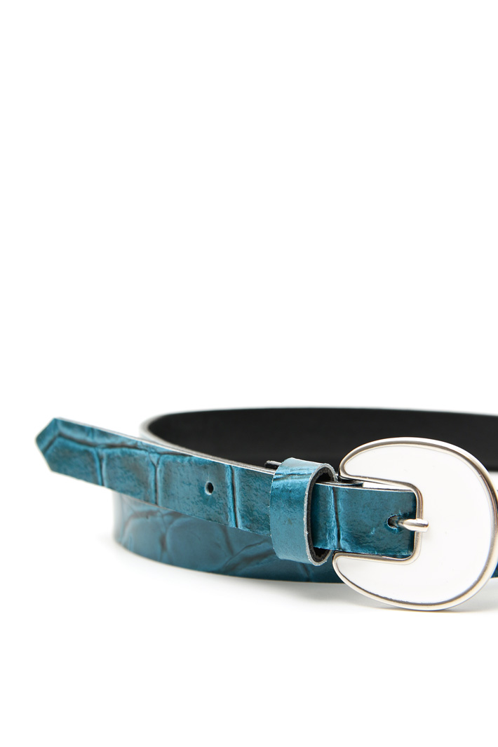 Thin leather belt Intrend Thin leather belt Intrend