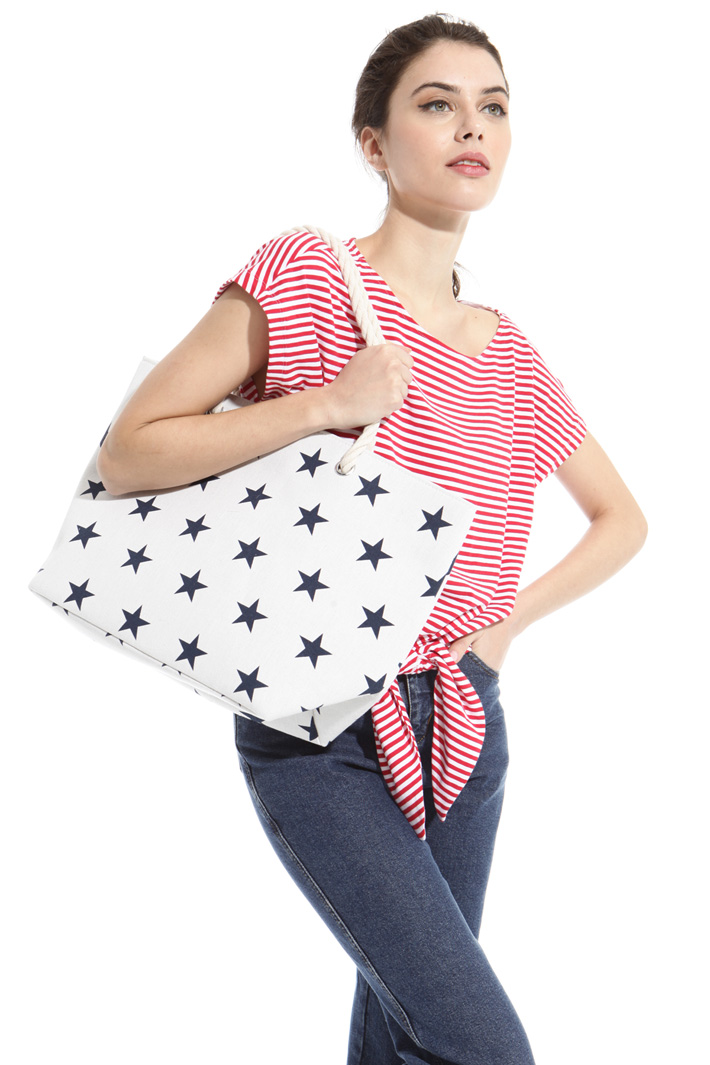Shopping bag in canvas Intrend Shopping bag in canvas Intrend