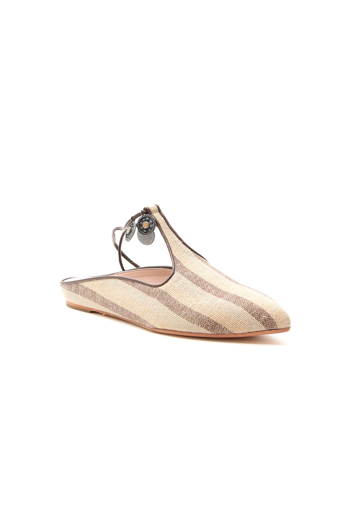 Striped canvas sabot Intrend Striped canvas sabot Intrend