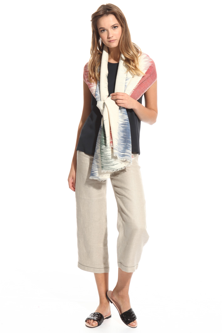 Sciarpa in cotone jacquard Intrend Sciarpa in cotone jacquard Intrend