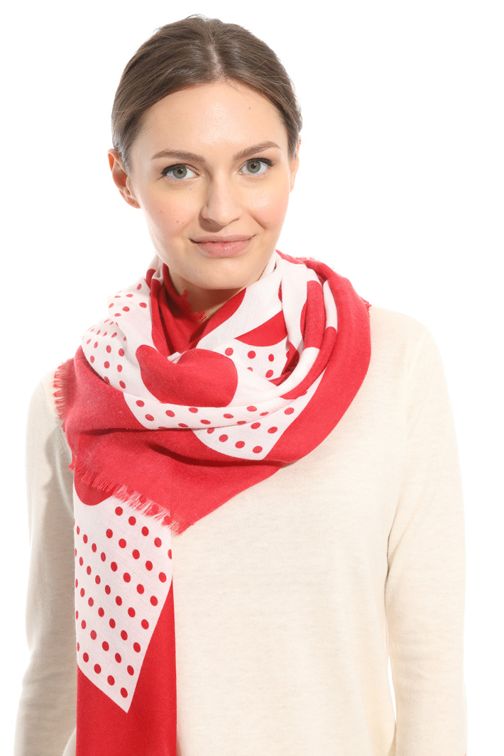 Wool blend scarf Intrend Wool blend scarf Intrend