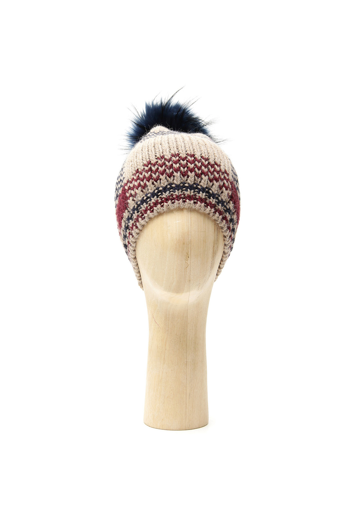 Wool and alpaca beanie hat Intrend Wool and alpaca beanie hat Intrend