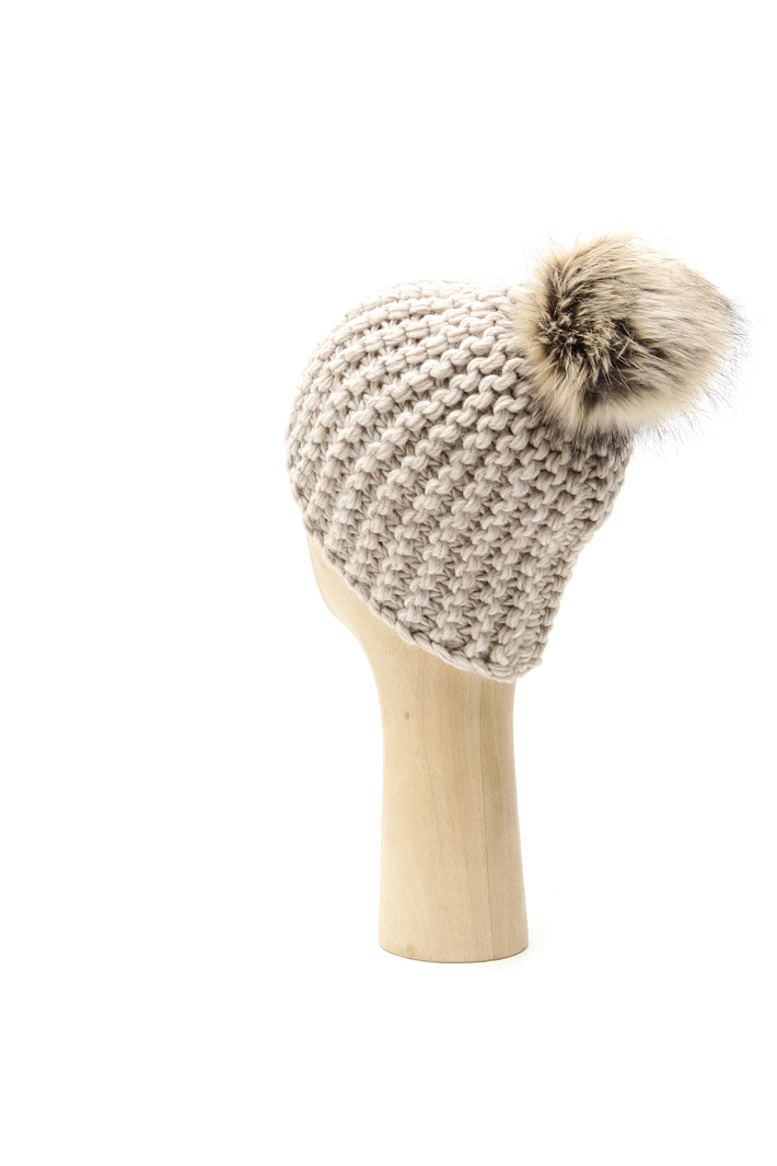 Wool and alpaca beanie hat Intrend Wool and alpaca beanie hat Intrend