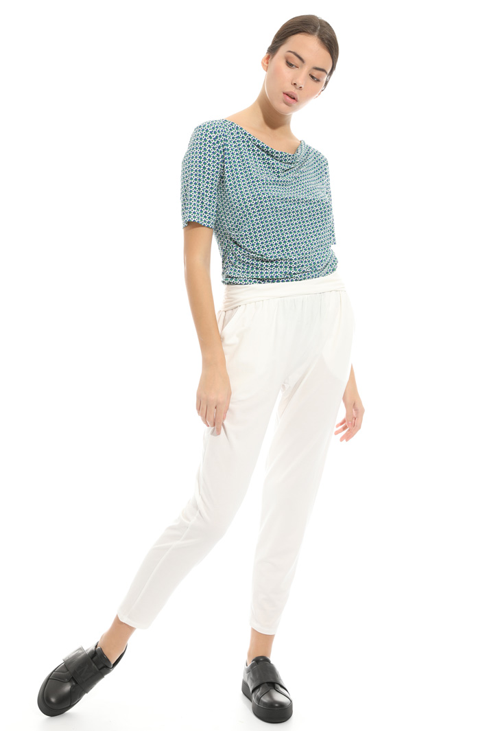 Pantalone con cintone elastico Intrend Pantalone con cintone elastico Intrend