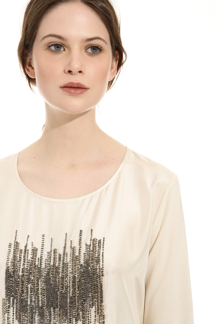 Maglia con seta ricamata Intrend Maglia con seta ricamata Intrend