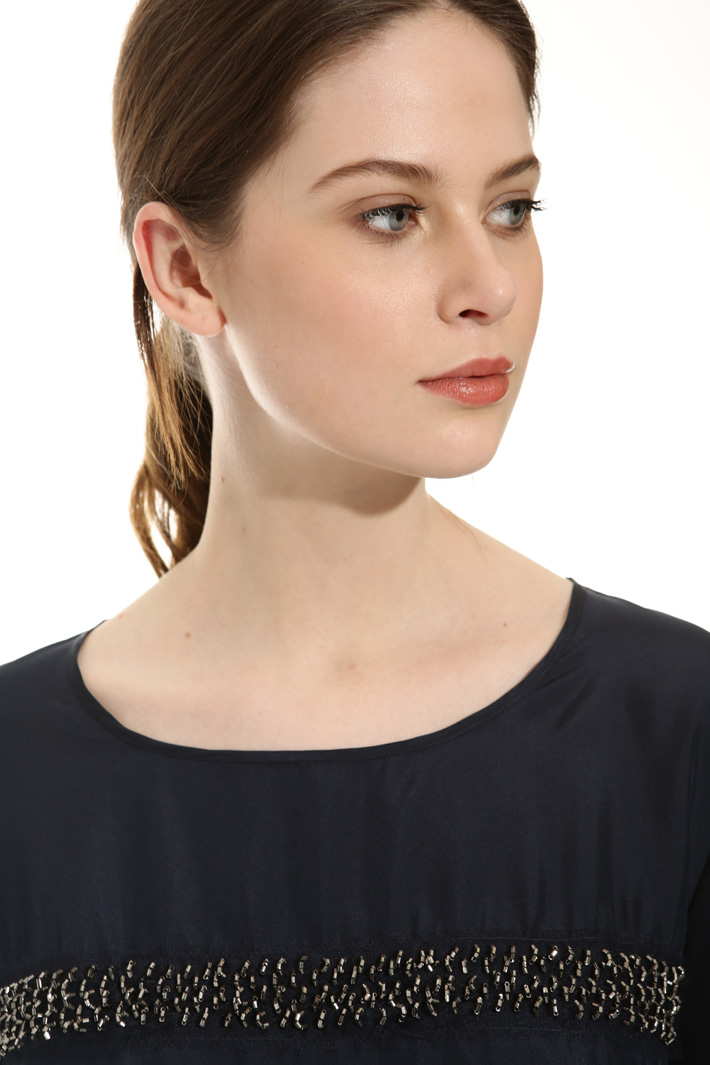 Maglia con seta ricamata Intrend Maglia con seta ricamata Intrend