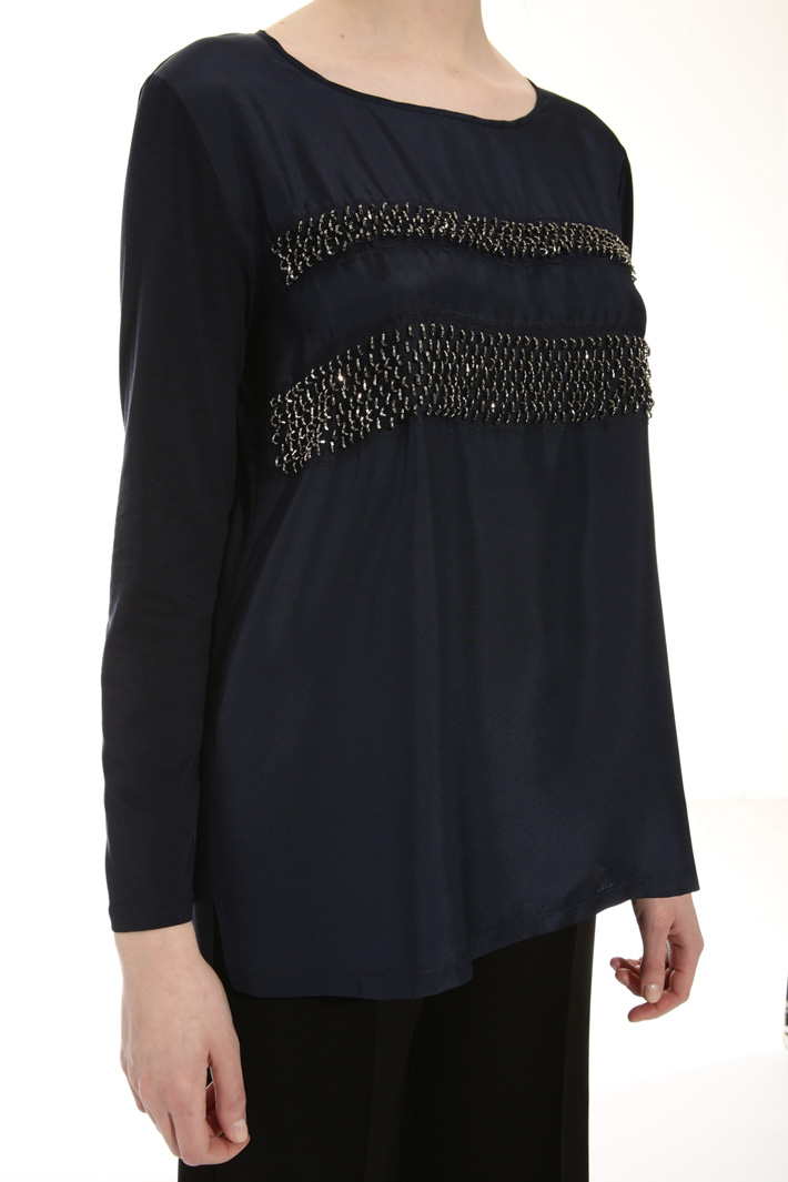 Maglia con seta ricamata Intrend Maglia con seta ricamata Intrend