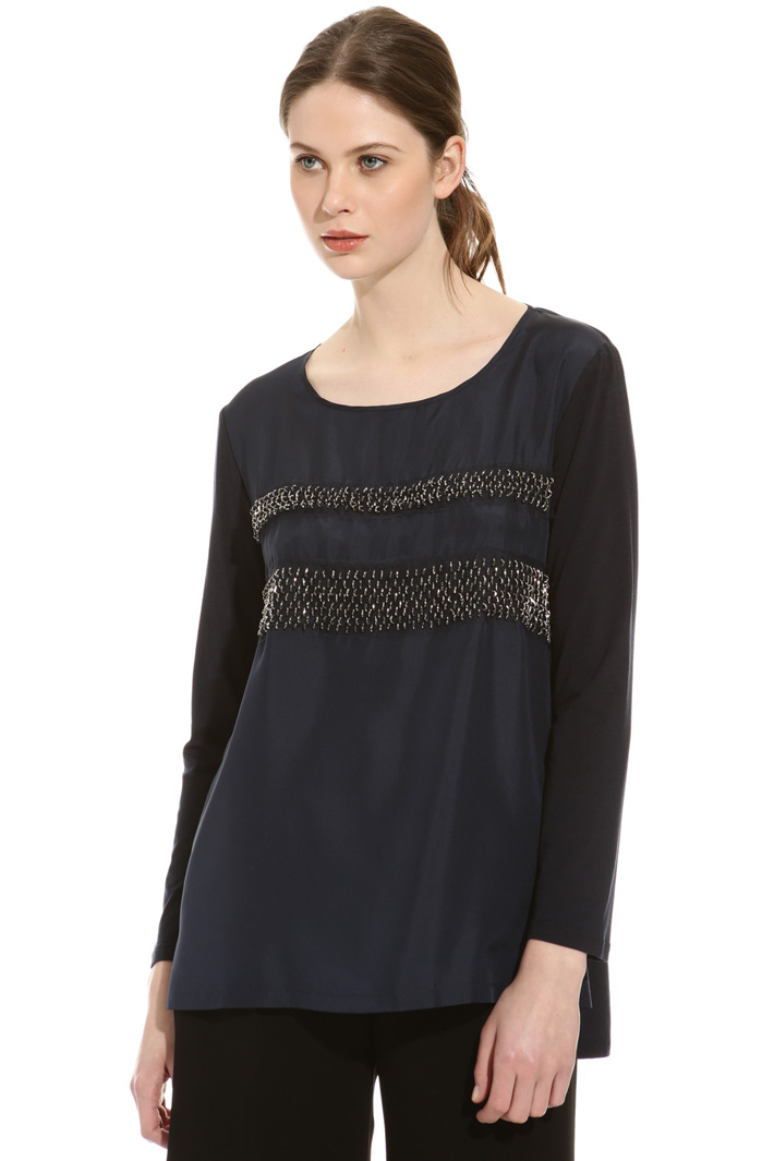 Maglia con seta ricamata Intrend Maglia con seta ricamata Intrend