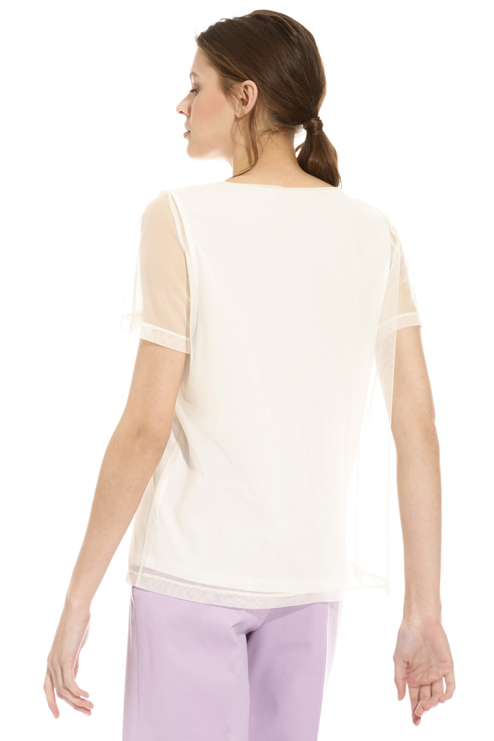 Top in tulle con ricami Intrend Top in tulle con ricami Intrend