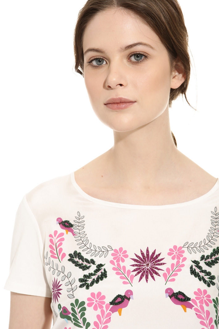 T-shirt in seta e cotone Intrend T-shirt in seta e cotone Intrend