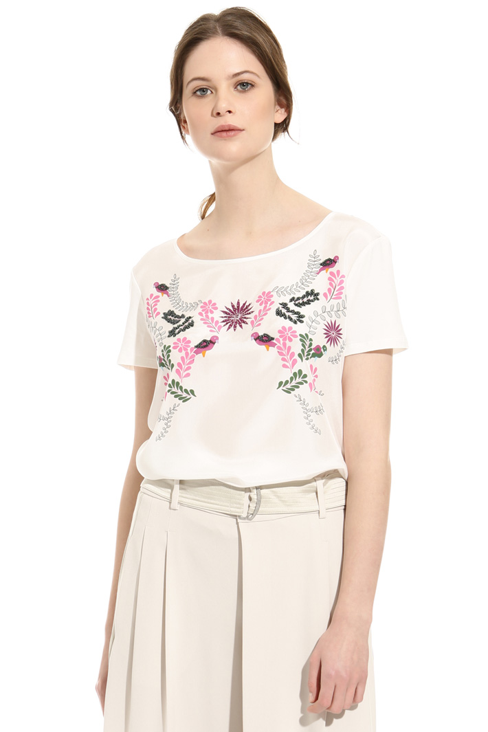 T-shirt in seta e cotone Intrend T-shirt in seta e cotone Intrend