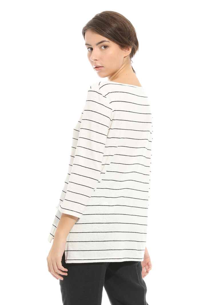 Maglia in jersey lino stretch Intrend Maglia in jersey lino stretch Intrend