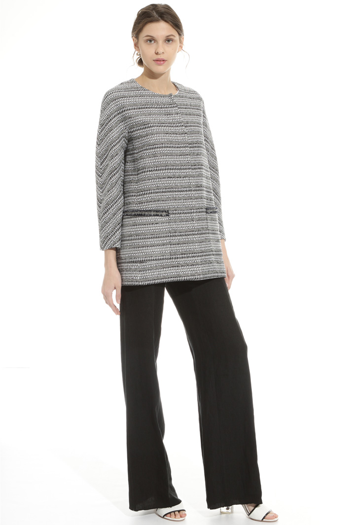 Interwoven fabric topcoat Intrend Interwoven fabric topcoat Intrend