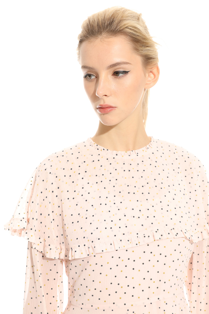 Flock-print blouse Intrend Flock-print blouse Intrend