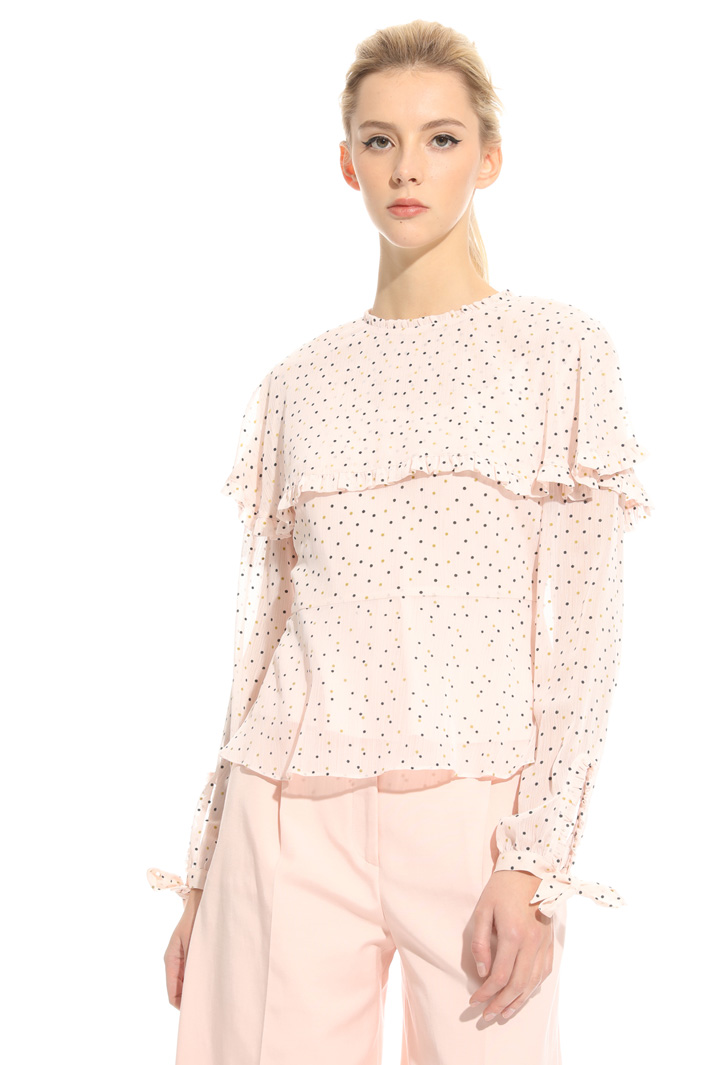 Flock-print blouse Intrend Flock-print blouse Intrend