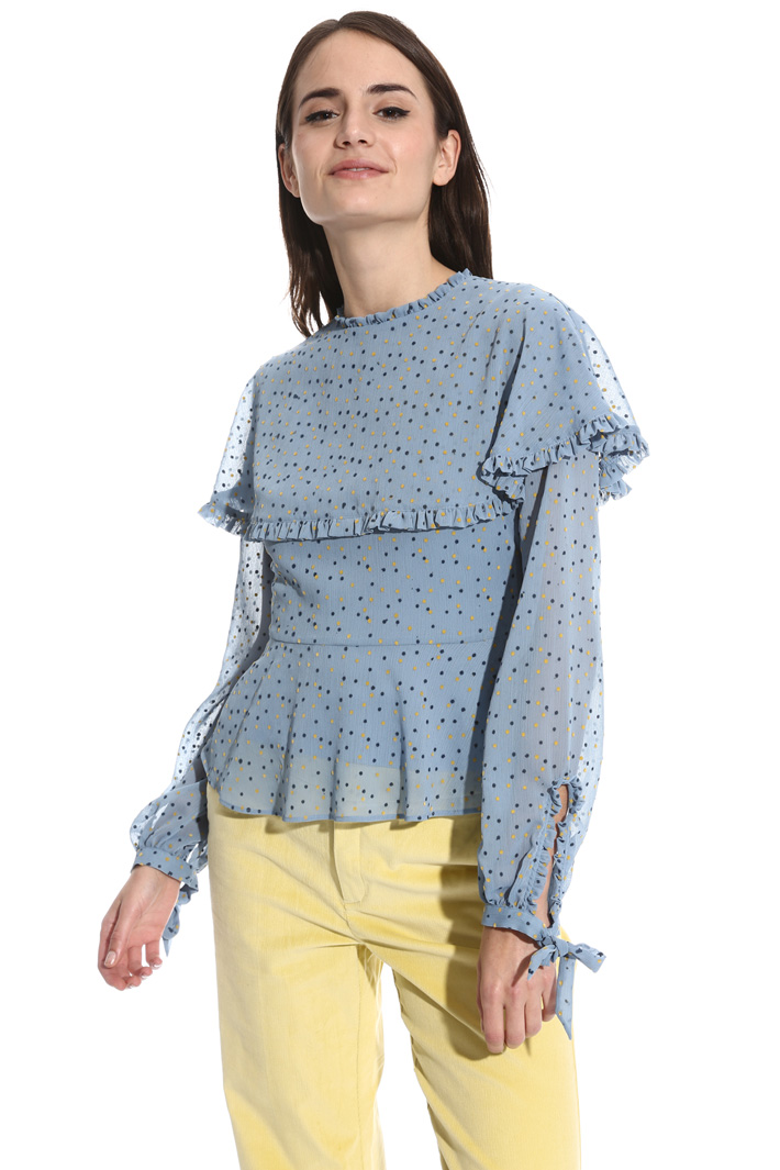 Blusa con stampa flock Intrend Blusa con stampa flock Intrend
