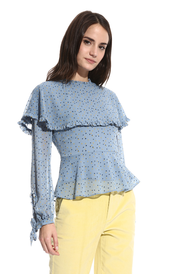 Blusa con stampa flock Intrend Blusa con stampa flock Intrend