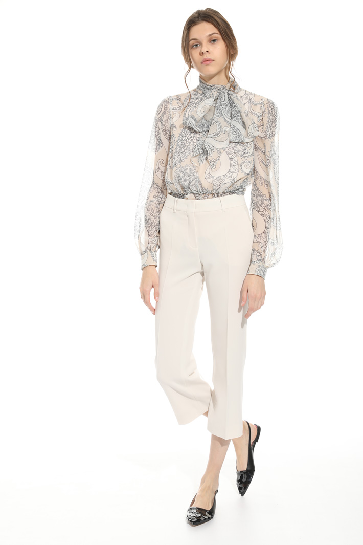Pantalone cropped in cady Intrend Pantalone cropped in cady Intrend