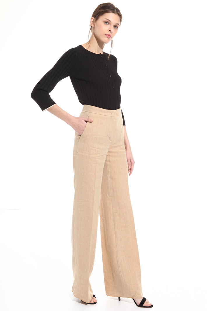 Pantalone in lino e ramié Intrend Pantalone in lino e ramié Intrend