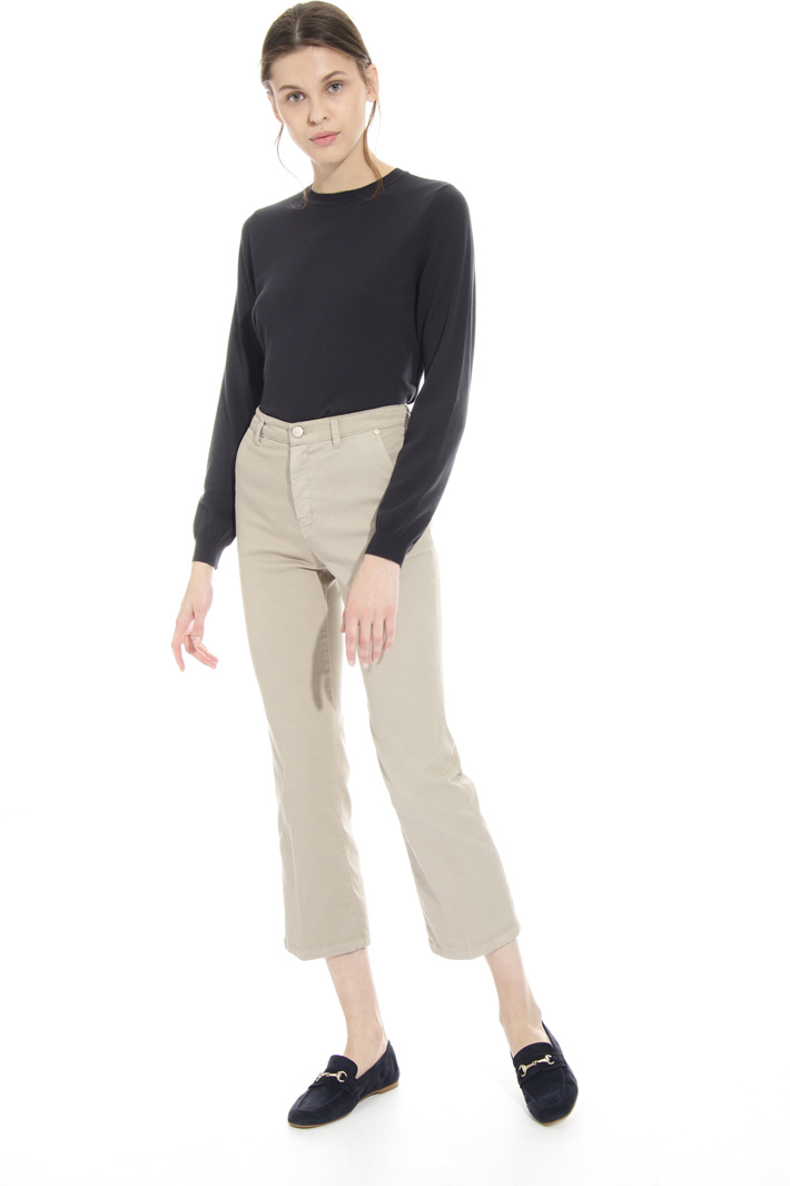 Pantalone flare in drill Intrend Pantalone flare in drill Intrend