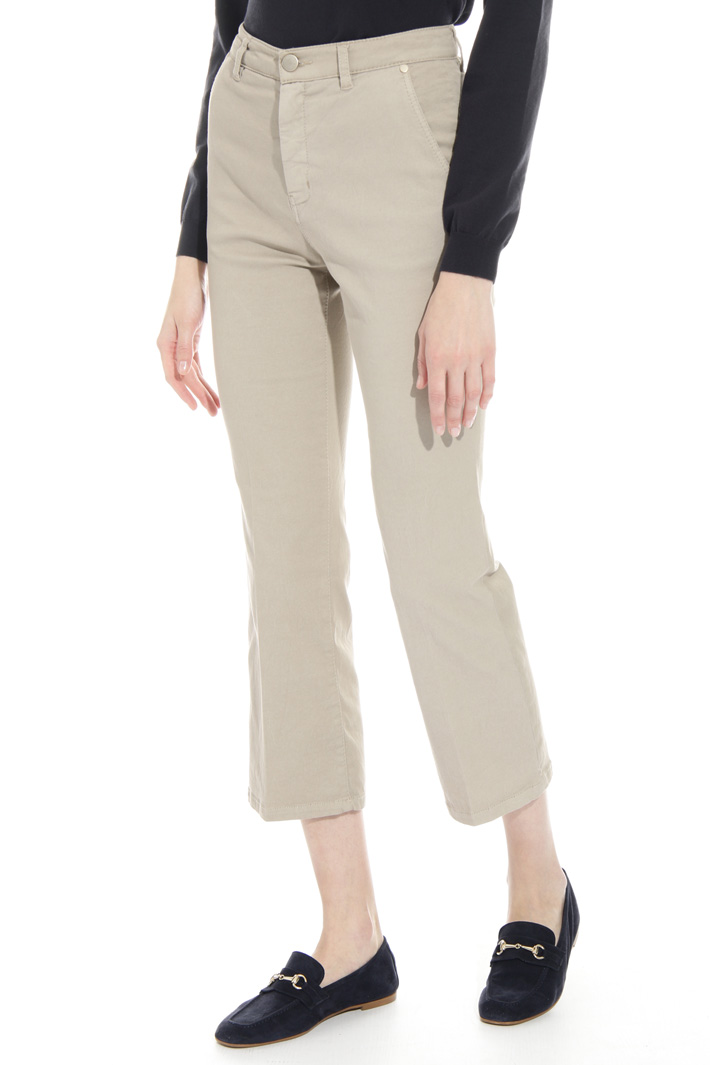 Pantalone flare in drill Intrend Pantalone flare in drill Intrend