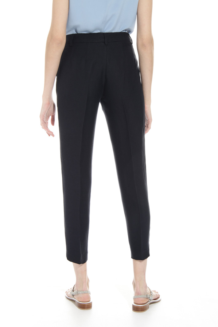 Pantalone in twill misto lino Intrend Pantalone in twill misto lino Intrend