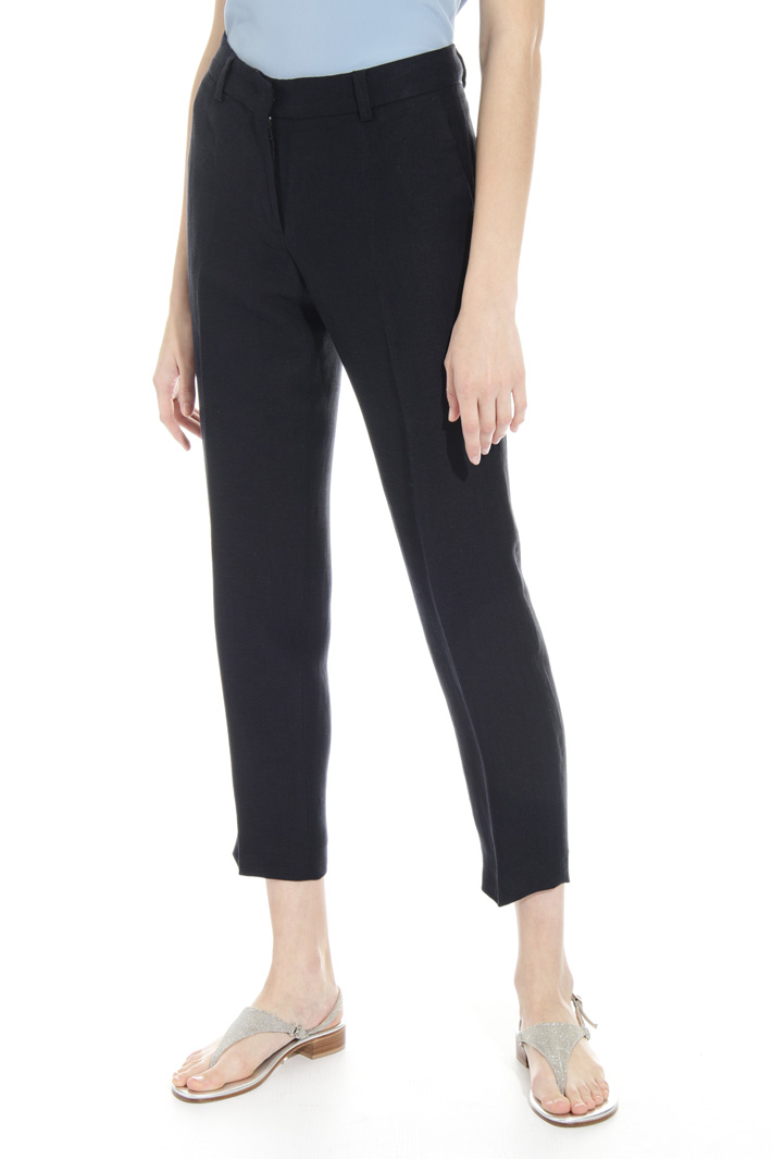 Pantalone in twill misto lino Intrend Pantalone in twill misto lino Intrend