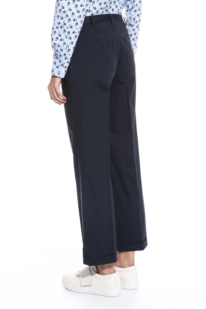 Pantalone dritto in popeline Intrend Pantalone dritto in popeline Intrend