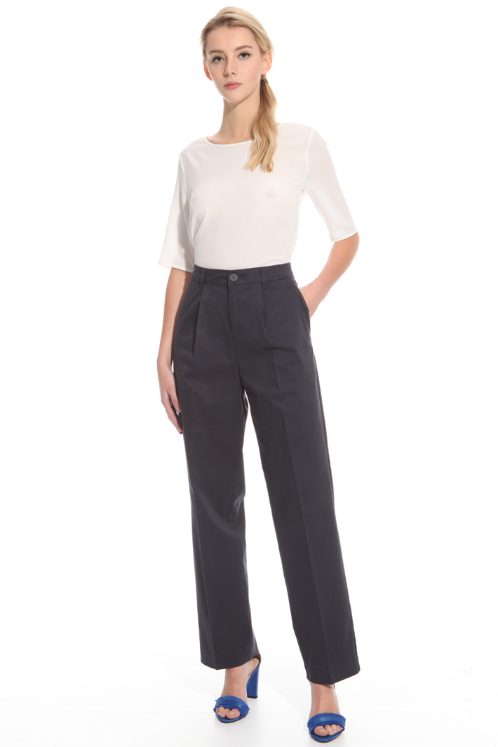 Straight-leg cotton trousers Intrend Straight-leg cotton trousers Intrend
