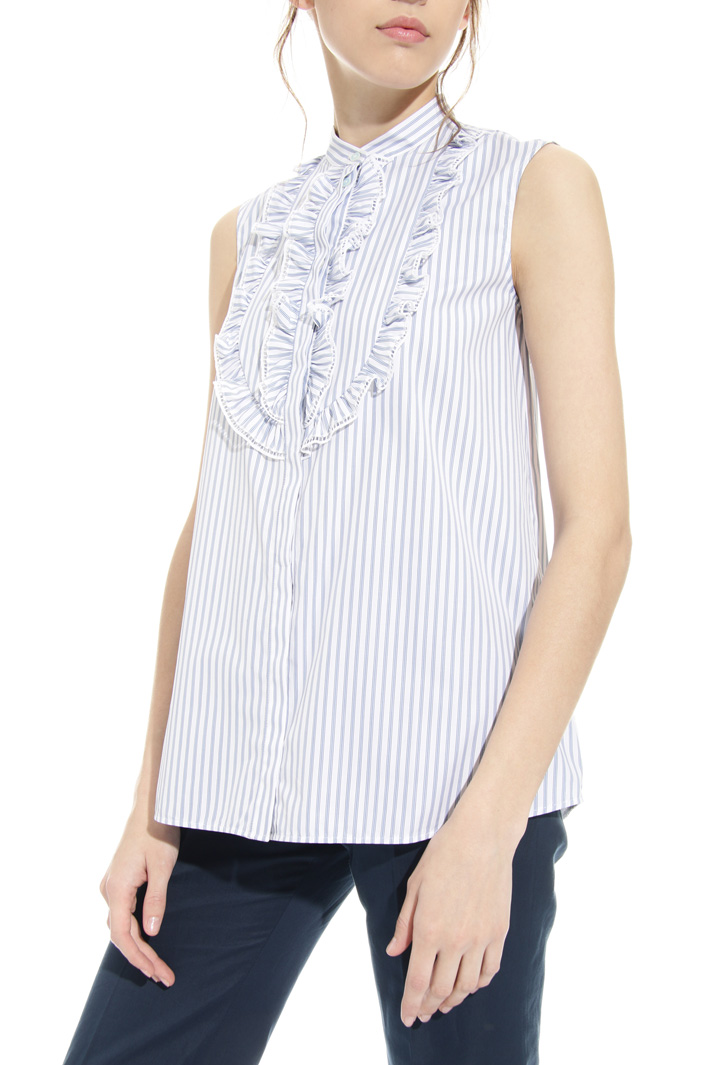 Camicia in cotone con ruches Intrend Camicia in cotone con ruches Intrend