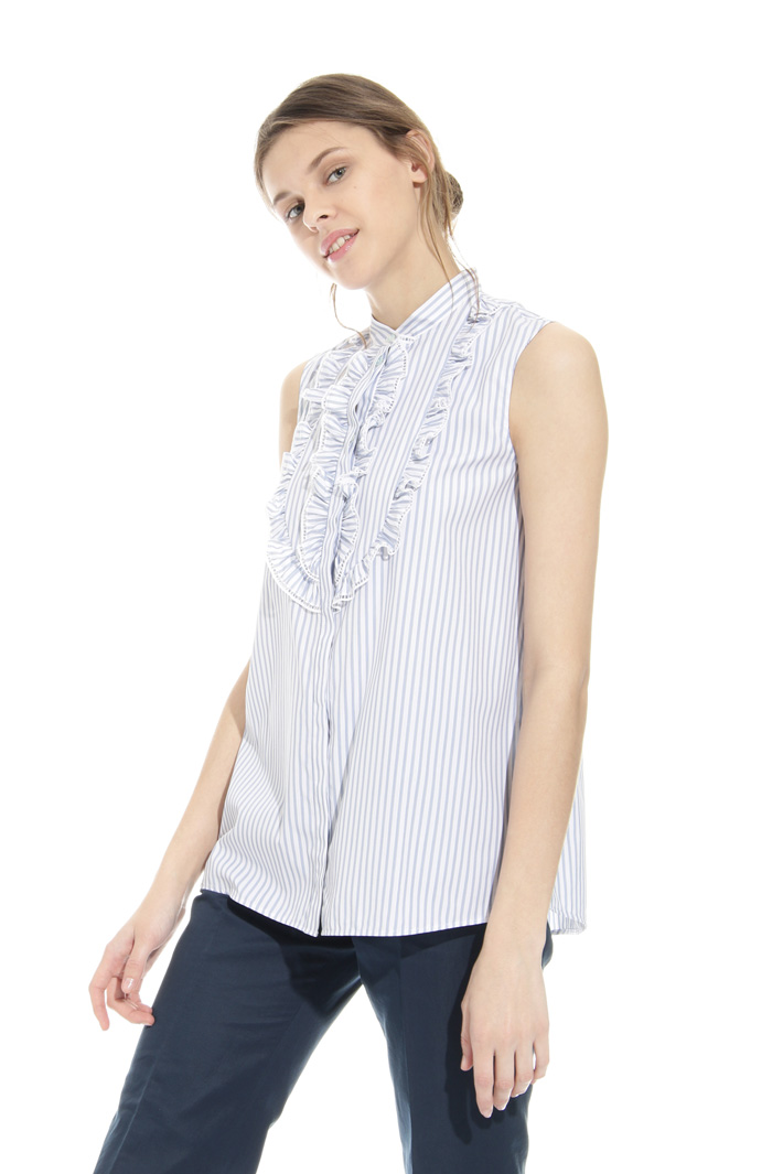 Camicia in cotone con ruches Intrend Camicia in cotone con ruches Intrend