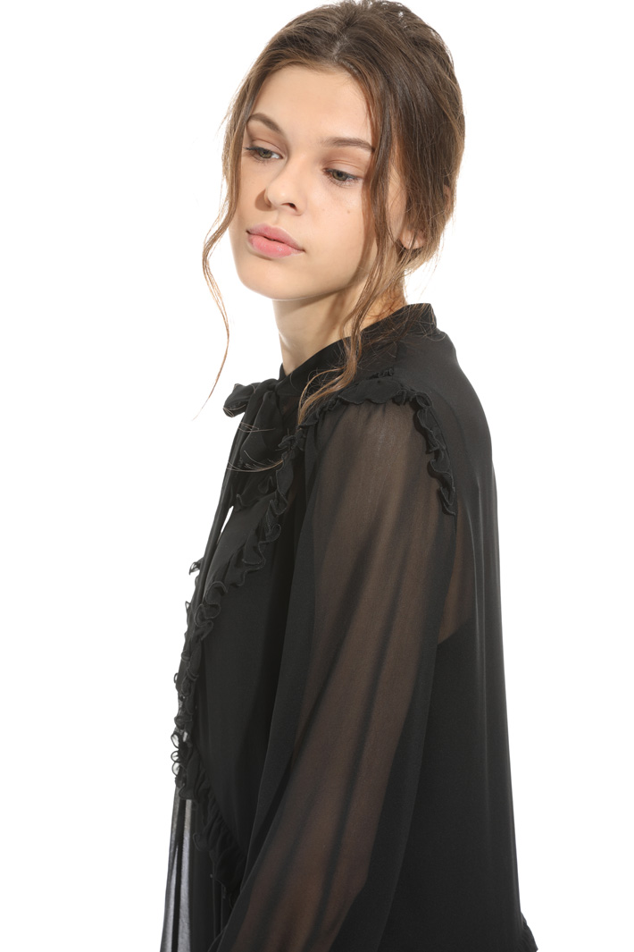 Flounced silk dress Intrend Flounced silk dress Intrend