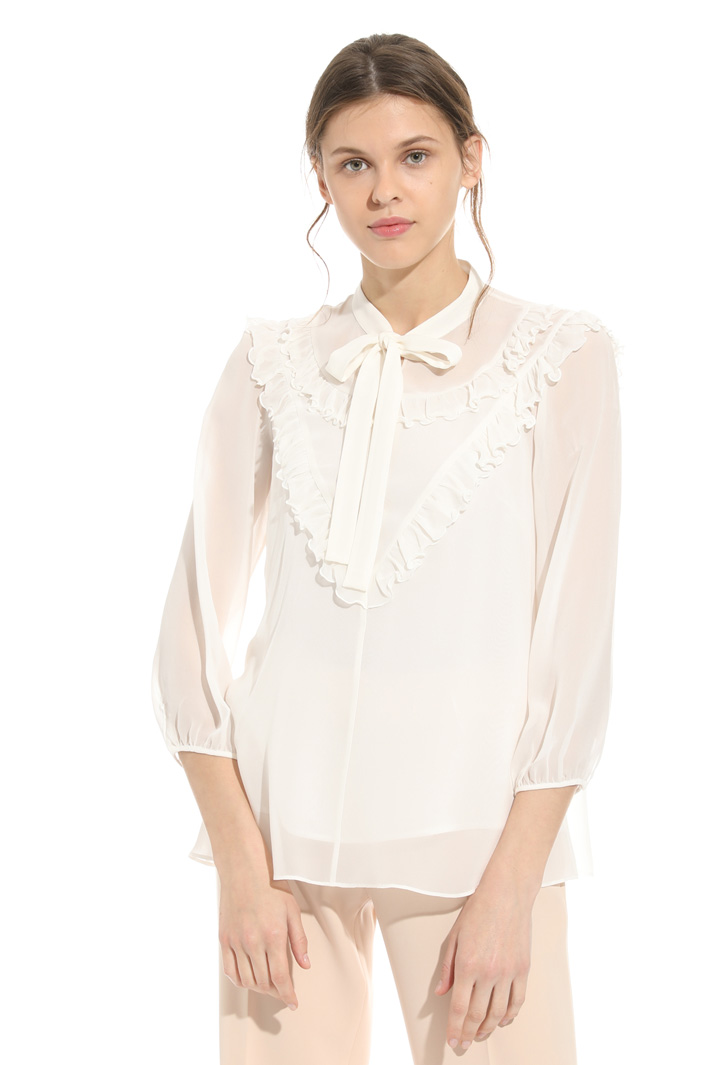 Blusa in seta con ruches Intrend Blusa in seta con ruches Intrend