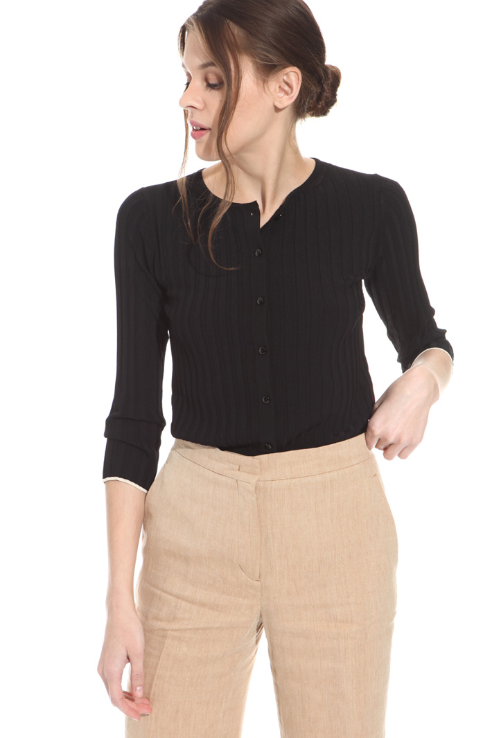 Cardigan in maglia a coste Intrend Cardigan in maglia a coste Intrend