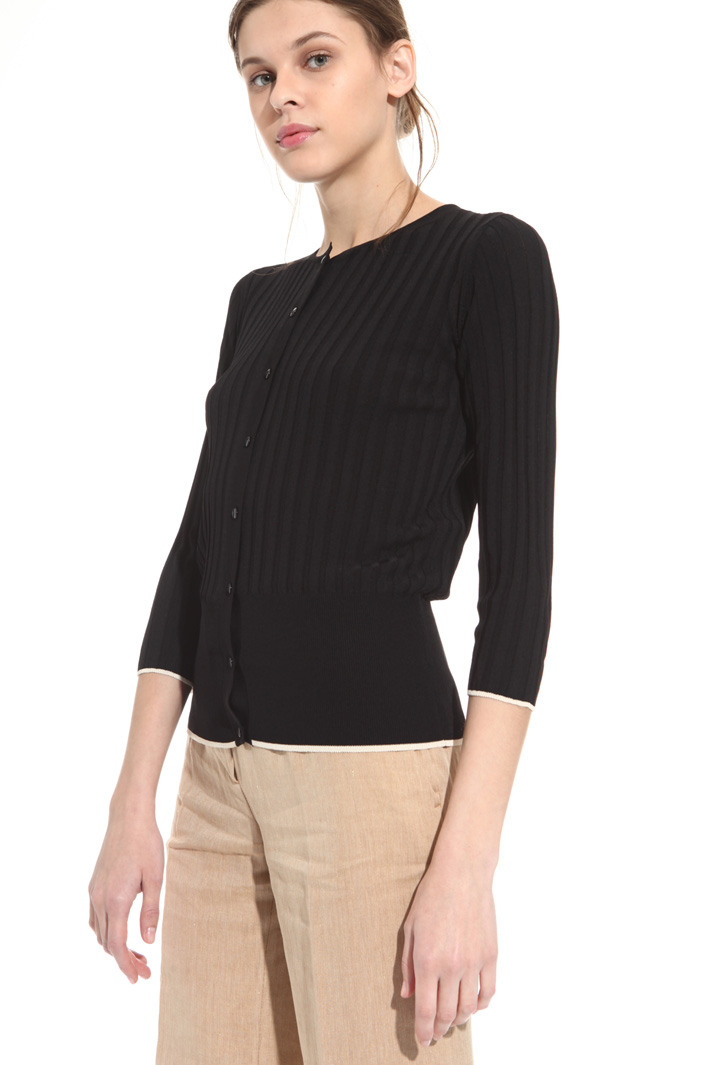 Cardigan in maglia a coste Intrend Cardigan in maglia a coste Intrend