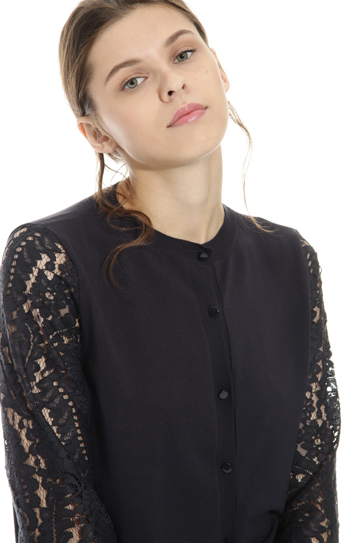 Cardigan con maniche in pizzo Intrend Cardigan con maniche in pizzo Intrend