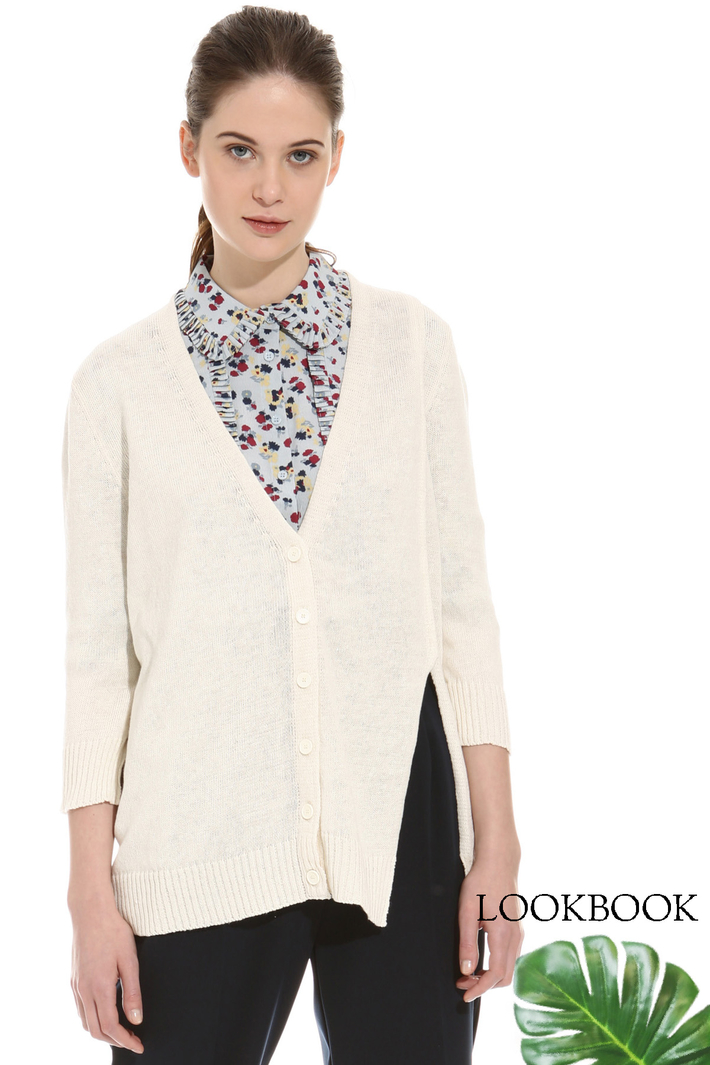 Cotton and linen cardigan Intrend Cotton and linen cardigan Intrend