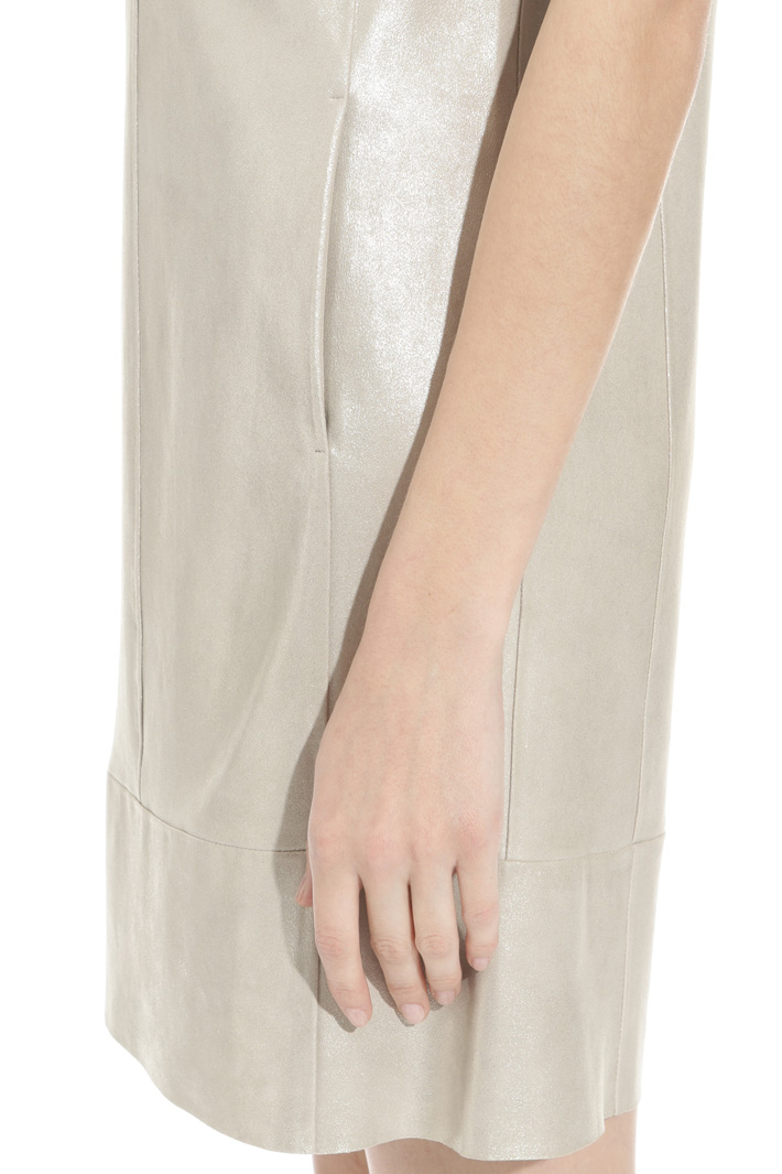 Abito tubino in camoscio lurex Intrend Abito tubino in camoscio lurex Intrend