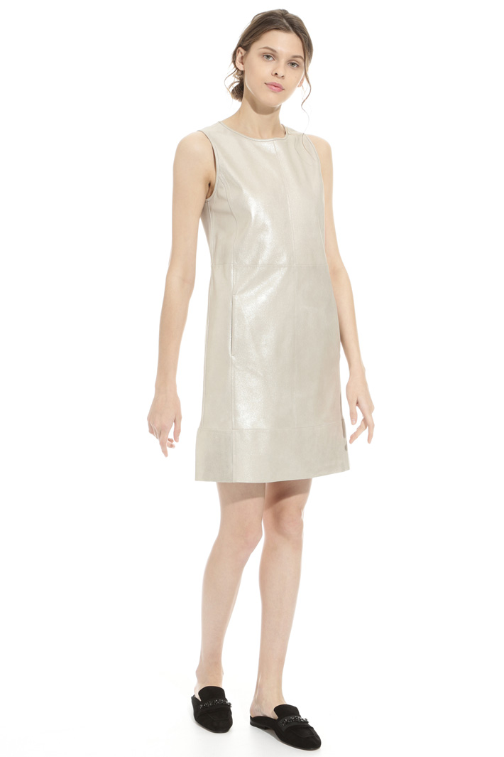 Abito tubino in camoscio lurex Intrend Abito tubino in camoscio lurex Intrend