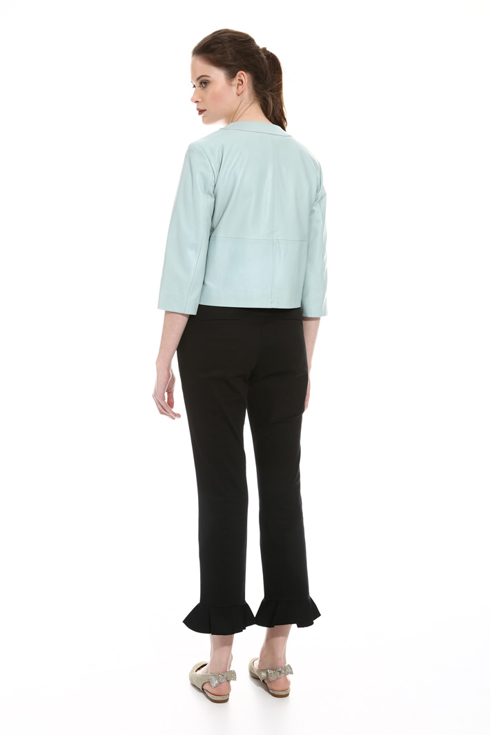 Giacca in pelle con ruches Intrend Giacca in pelle con ruches Intrend