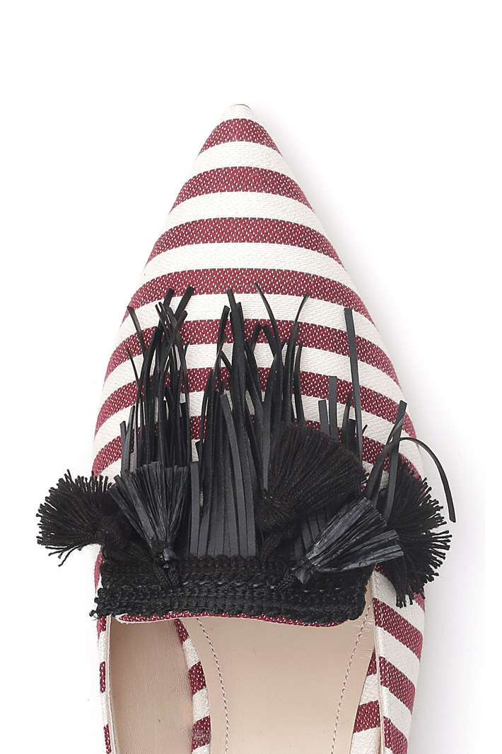 Sabot in canvas con frangia Intrend Sabot in canvas con frangia Intrend