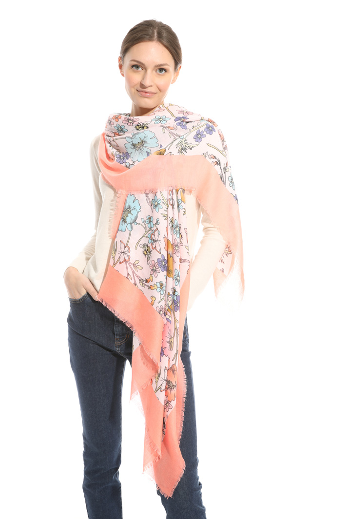 Sciarpa con stampa floreale Intrend Sciarpa con stampa floreale Intrend