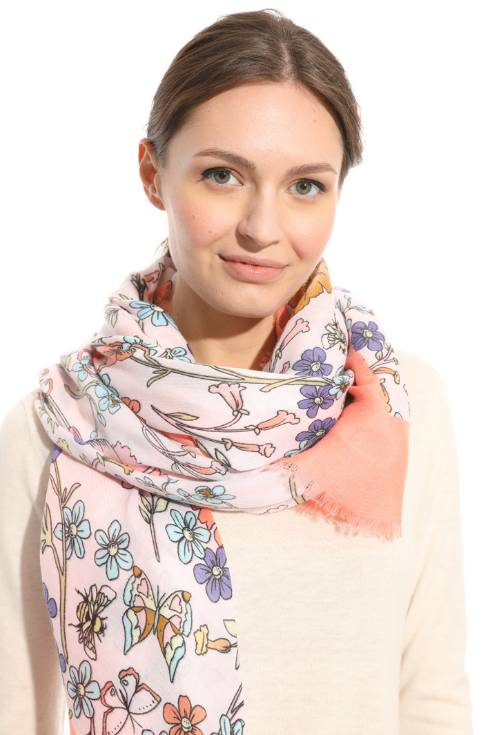 Sciarpa con stampa floreale Intrend Sciarpa con stampa floreale Intrend