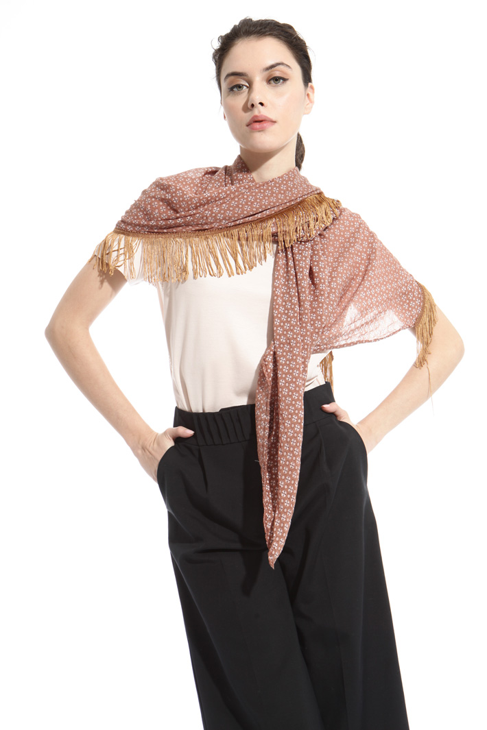 Foulard tinto capo con frangia Intrend Foulard tinto capo con frangia Intrend