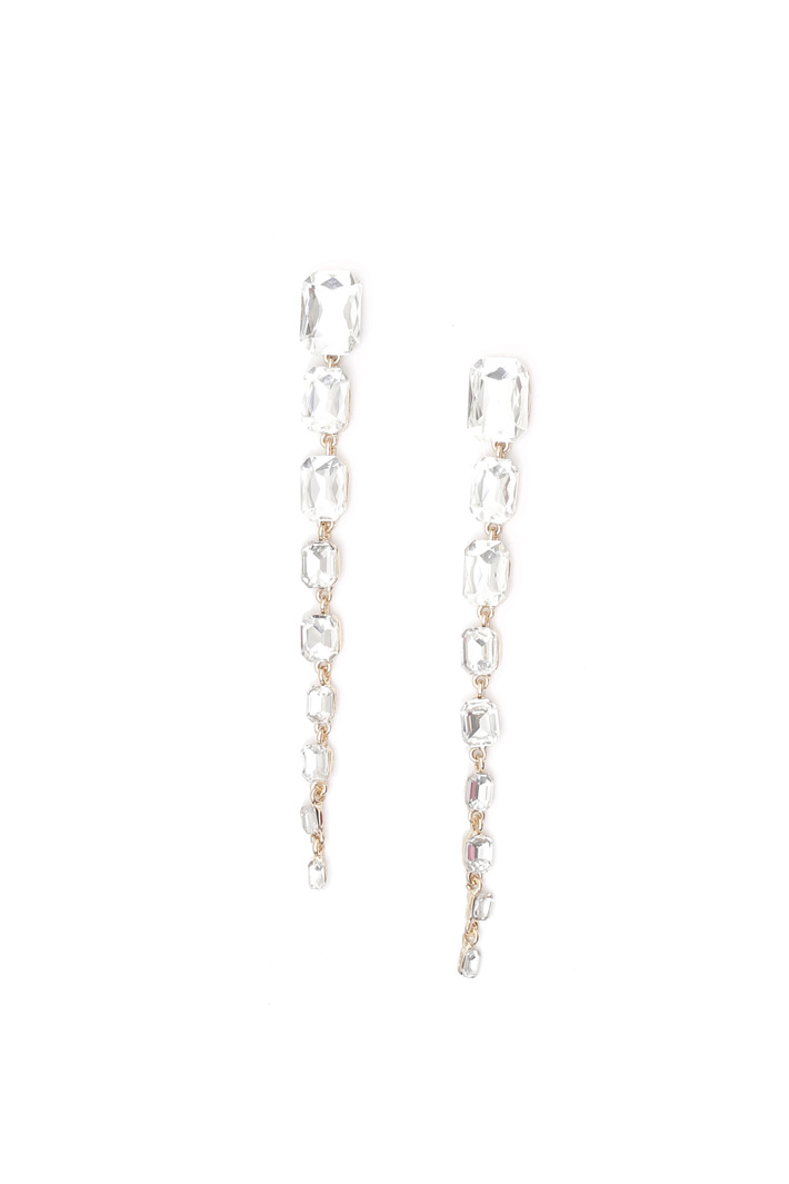 Glass stone earrings Intrend Glass stone earrings Intrend