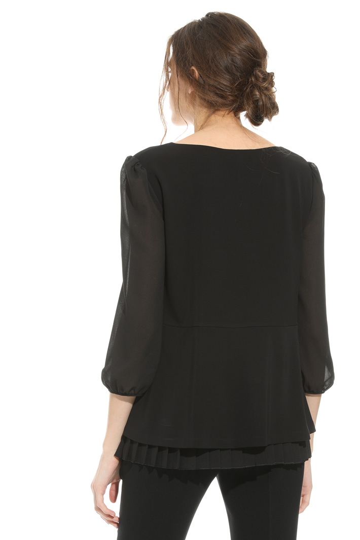 Blusa in jersey con ricamo Intrend Blusa in jersey con ricamo Intrend