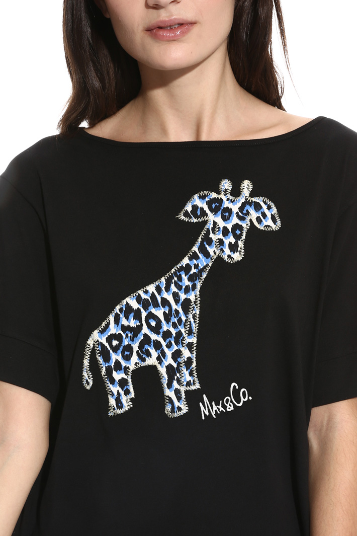 Flared jersey T-shirt Intrend Flared jersey T-shirt Intrend