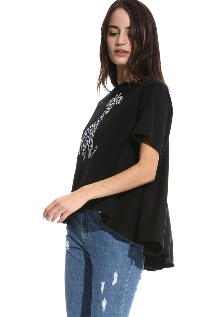 Flared jersey T-shirt Intrend Flared jersey T-shirt Intrend